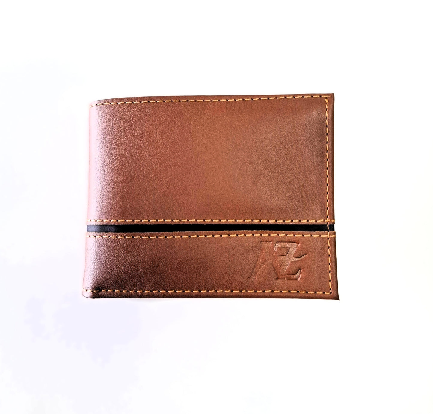 Billetera con franja decorativa