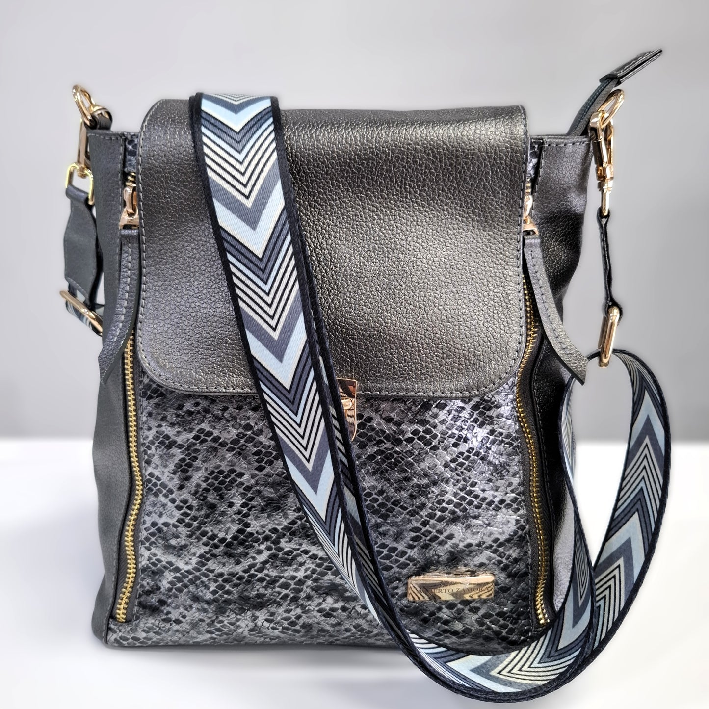 Bandolera doble zipper